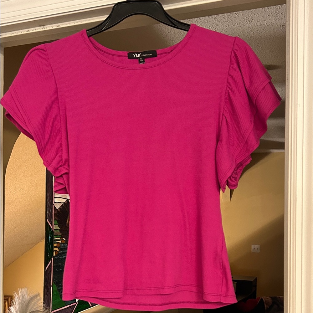 YMI Pink Short Sleeve Tee